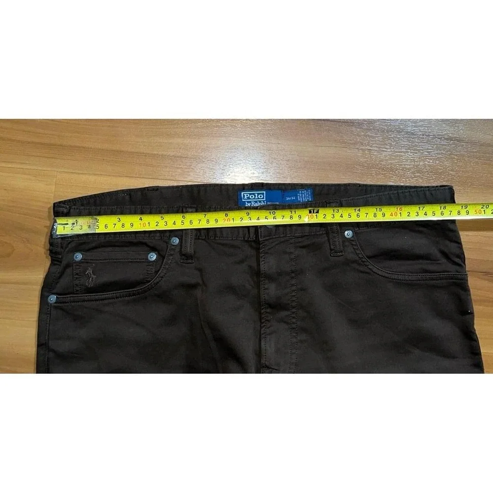 Mens Polo Ralph Lauren Sullivan Slim Chocolate Brown Stretch Jeans